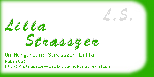 lilla strasszer business card